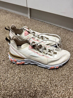 Nike React Element 55 Sneakers White & Pink US 8.5